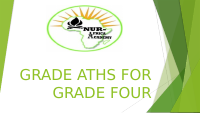 GRADE THREE MATHS FOR GRADE FOUR.pptx